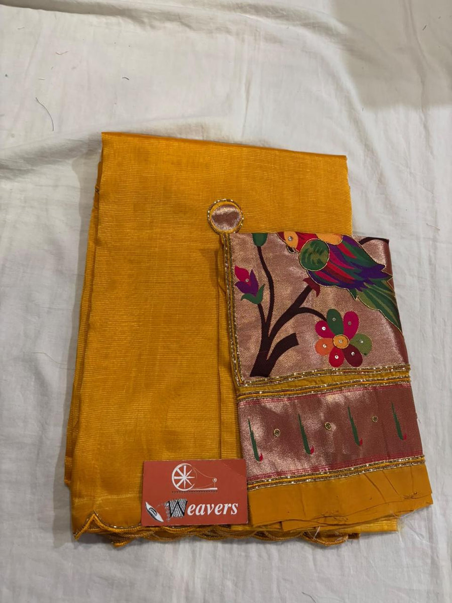 Pure Handloom Mangalagiri Cottonsilk Saree