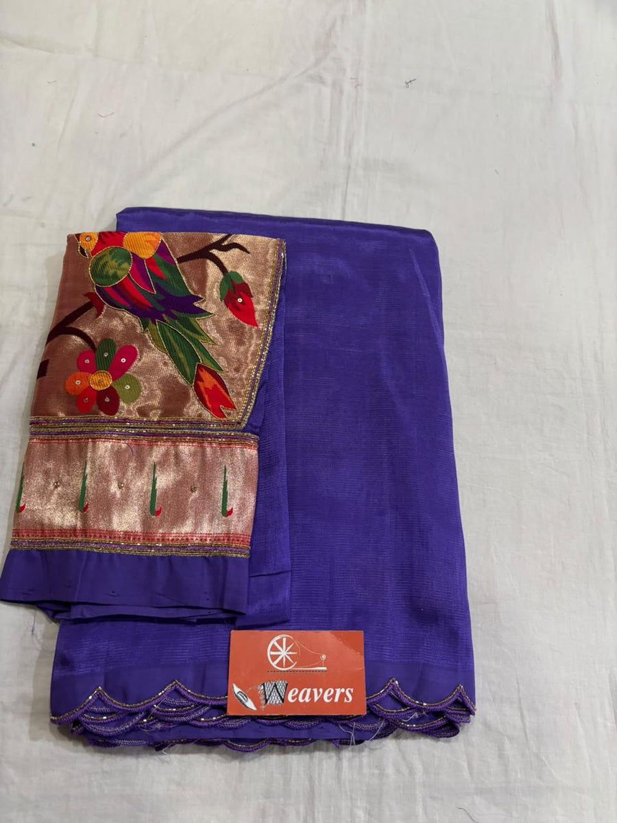 Pure Handloom Mangalagiri Cottonsilk Saree