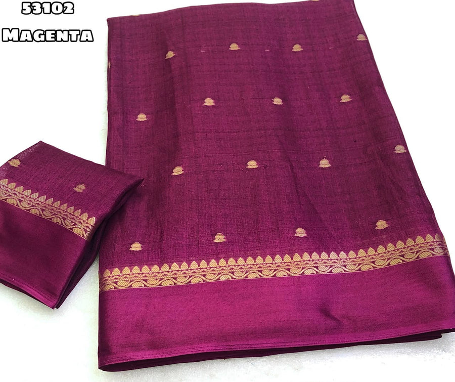 Khadi Silk Thousand Butti Zari Weaving Saree