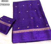 Khadi Silk Thousand Butti Zari Weaving Saree