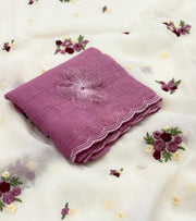 chiffon crush silk saree