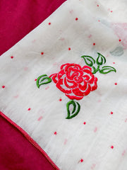 Linen-cotton saree