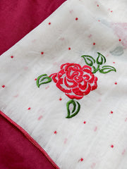 Linen-cotton saree