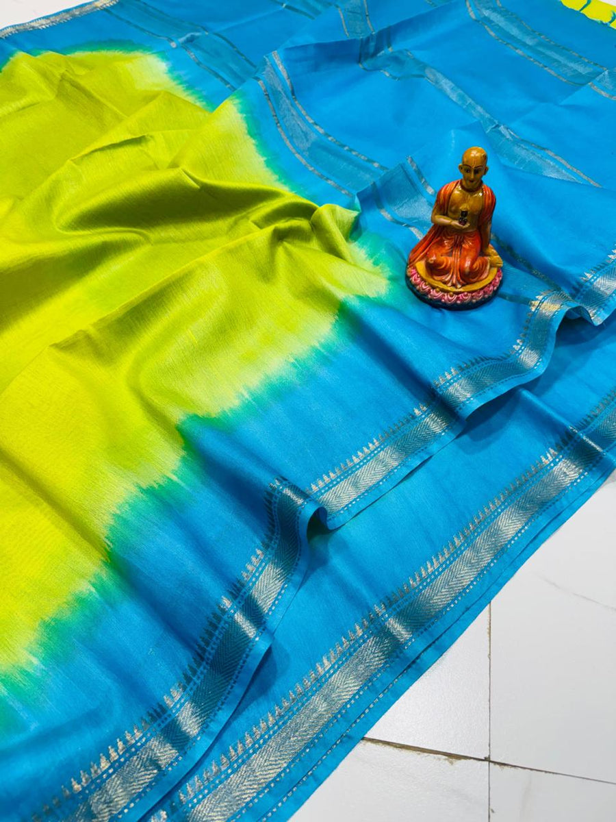 EXCLUSIVE TUSSAR MANGALGIRI CONTRAST BORDER