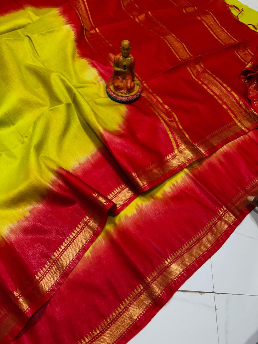 EXCLUSIVE TUSSAR MANGALGIRI CONTRAST BORDER