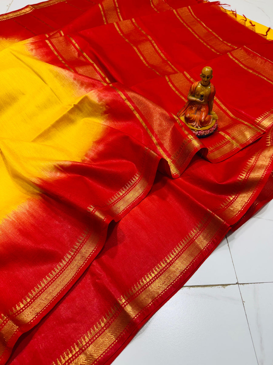 EXCLUSIVE TUSSAR MANGALGIRI CONTRAST BORDER