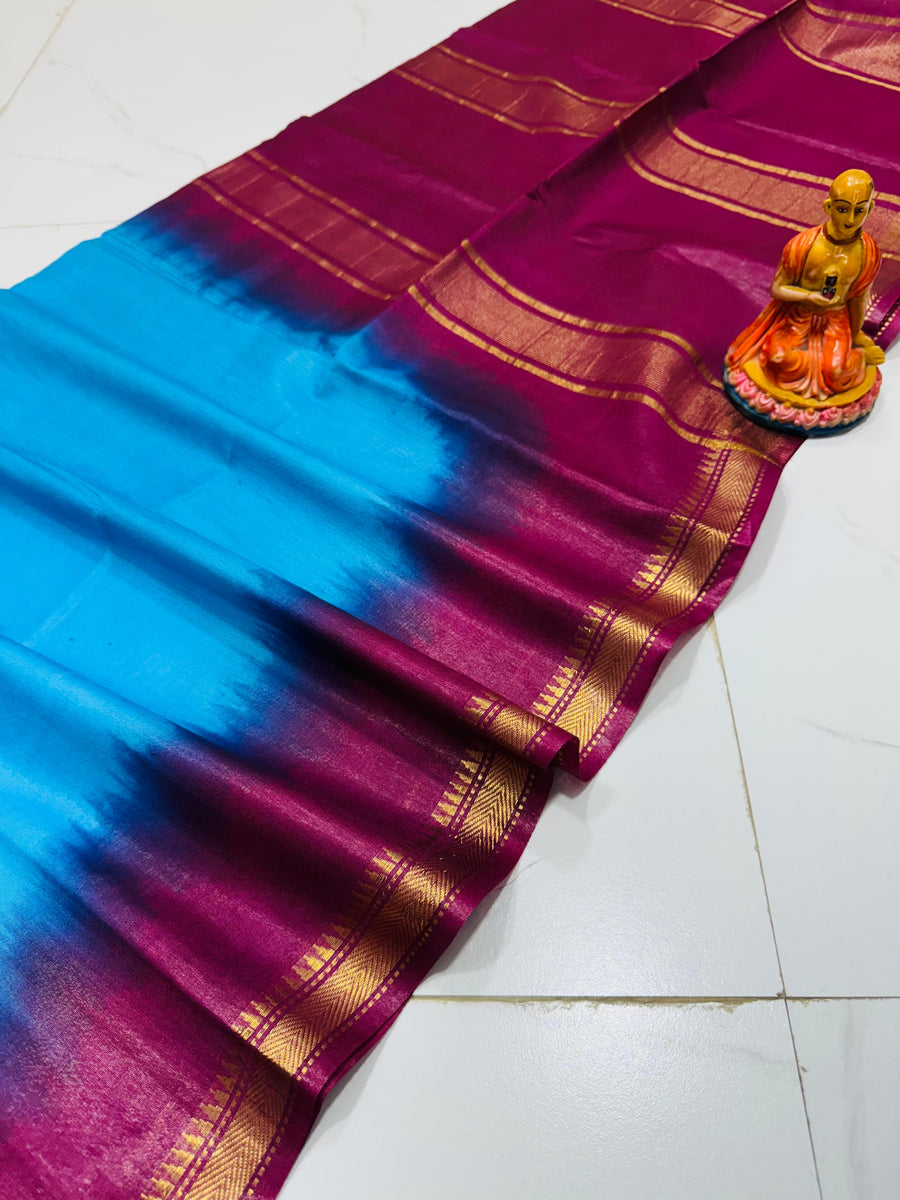 EXCLUSIVE TUSSAR MANGALGIRI CONTRAST BORDER