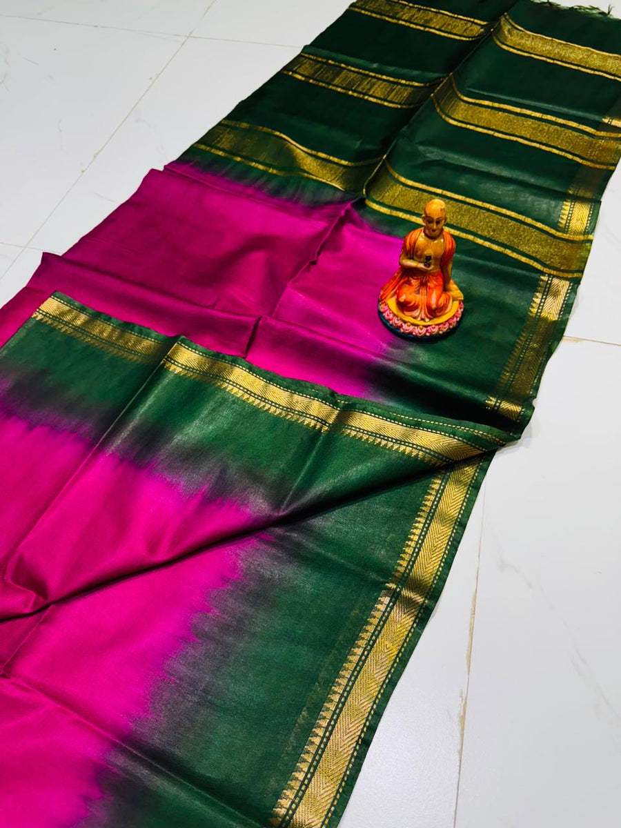 EXCLUSIVE TUSSAR MANGALGIRI CONTRAST BORDER
