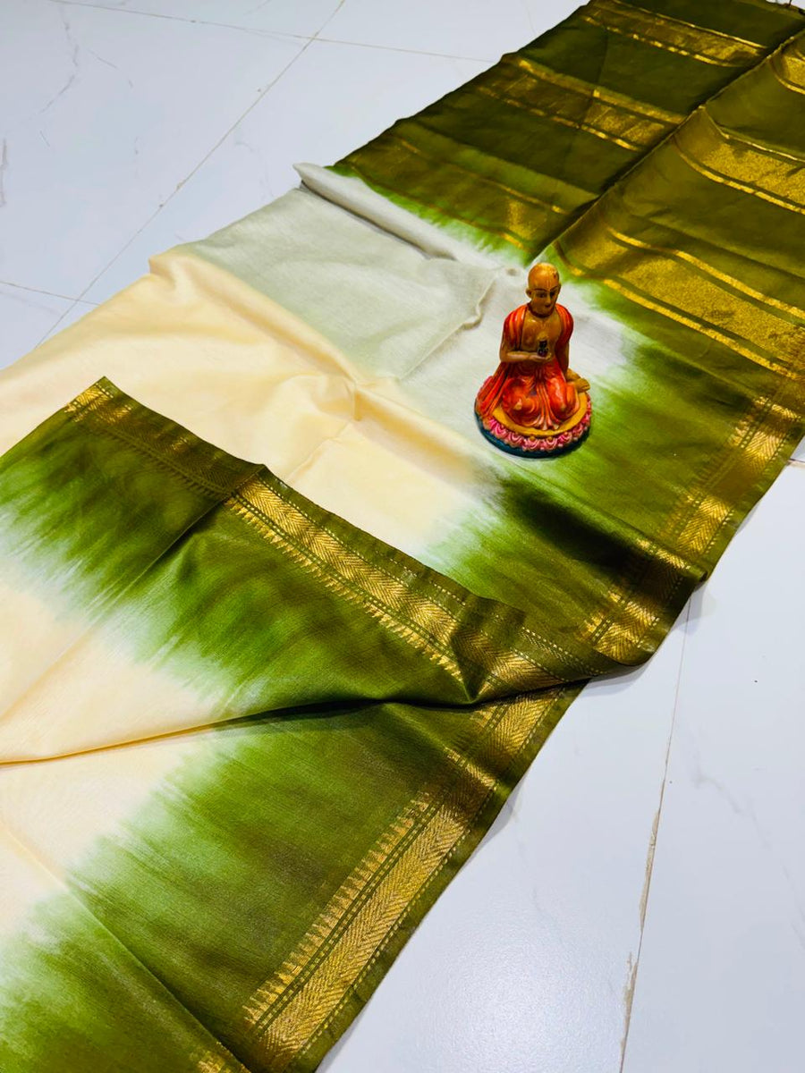 EXCLUSIVE TUSSAR MANGALGIRI CONTRAST BORDER