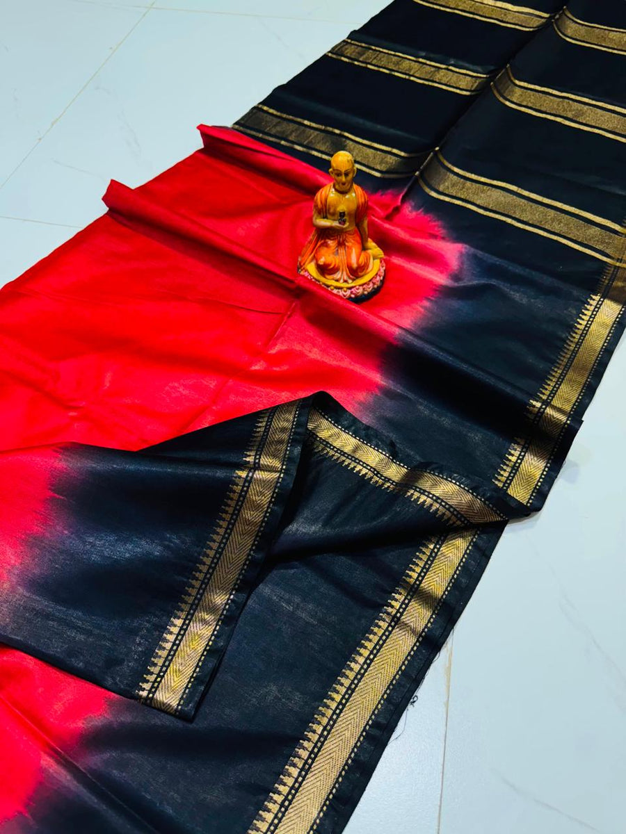 EXCLUSIVE TUSSAR MANGALGIRI CONTRAST BORDER