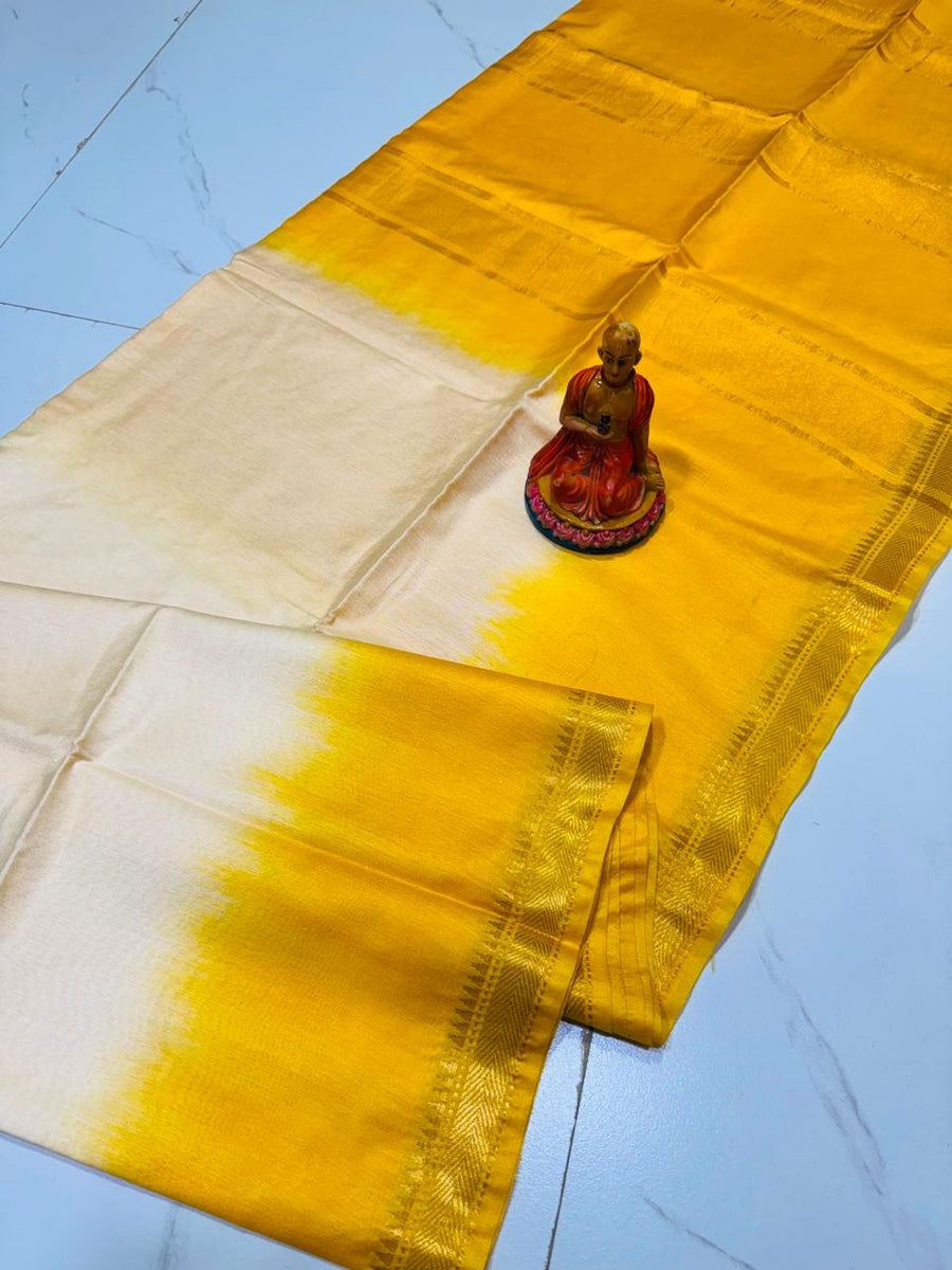 EXCLUSIVE TUSSAR MANGALGIRI CONTRAST BORDER