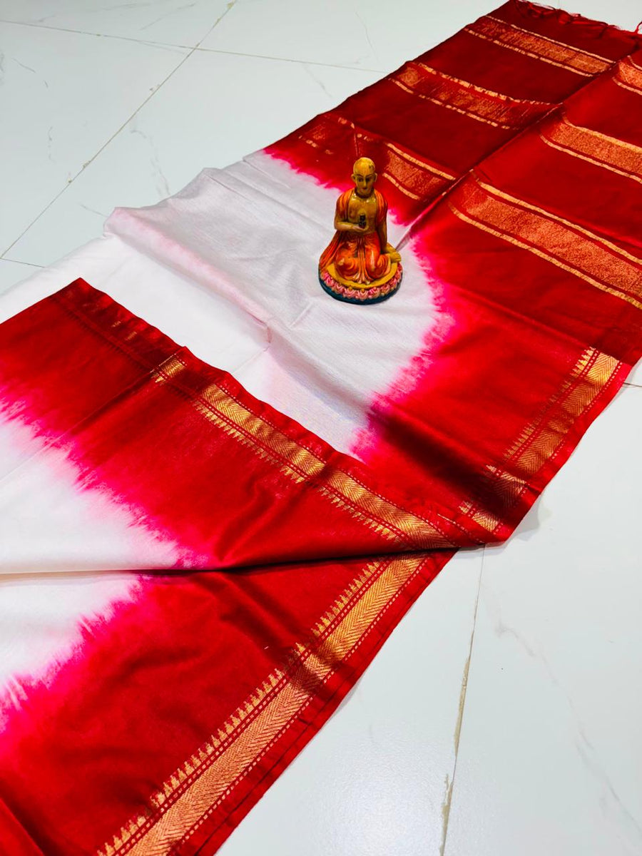 EXCLUSIVE TUSSAR MANGALGIRI CONTRAST BORDER