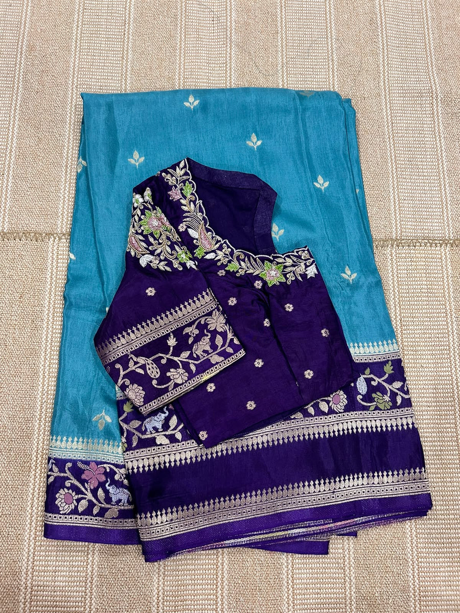 Exquisite pure matka crape saree