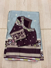 Exquisite pure matka crape saree