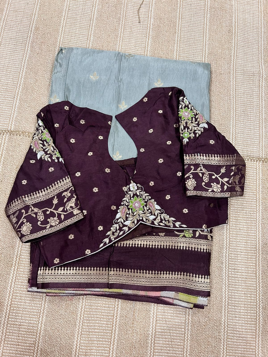 Exquisite pure matka crape saree
