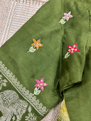 pure tissue georgette saree