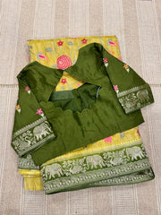 pure tissue georgette saree