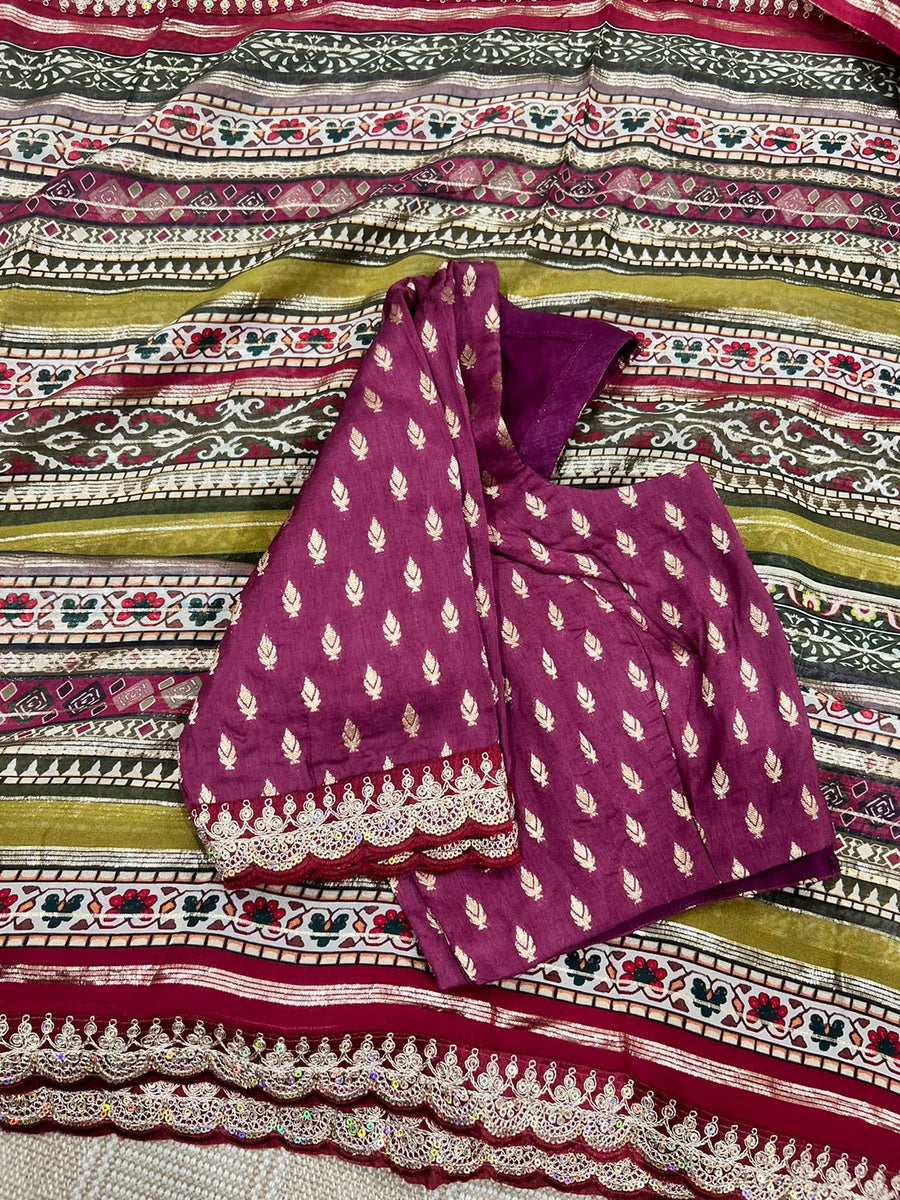 pure georgette saree