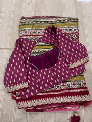 pure georgette saree