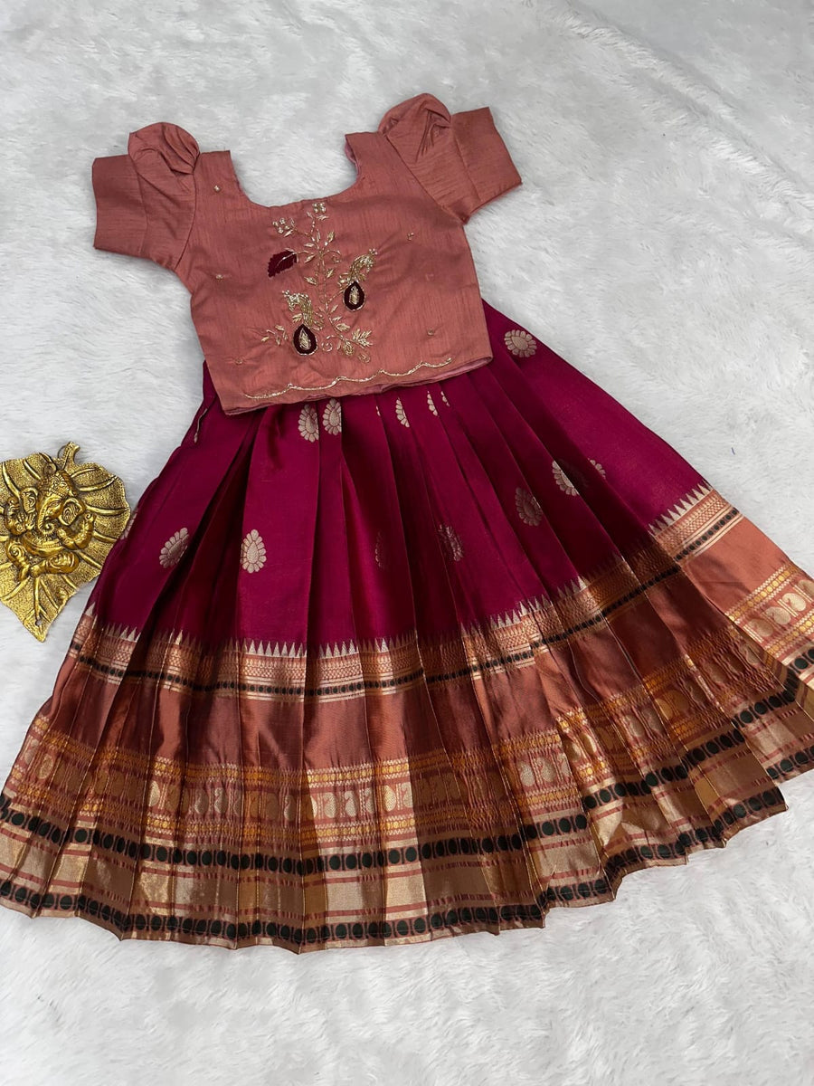 Premium Pure Silk Set for Girls