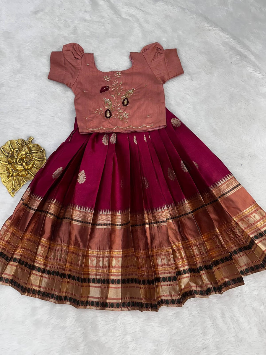 Premium Pure Silk Set for Girls