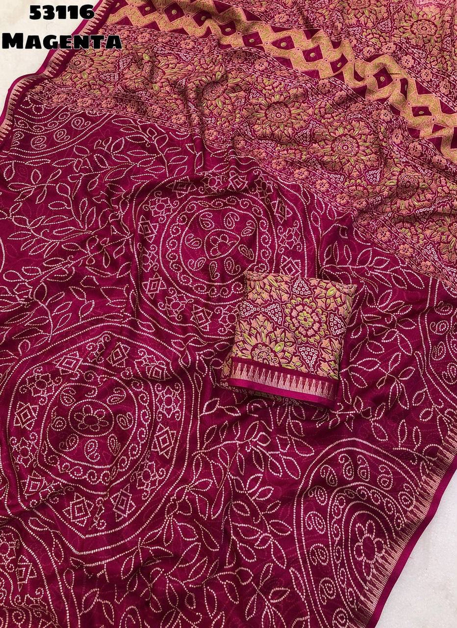 Elegant dull moss chiffon saree