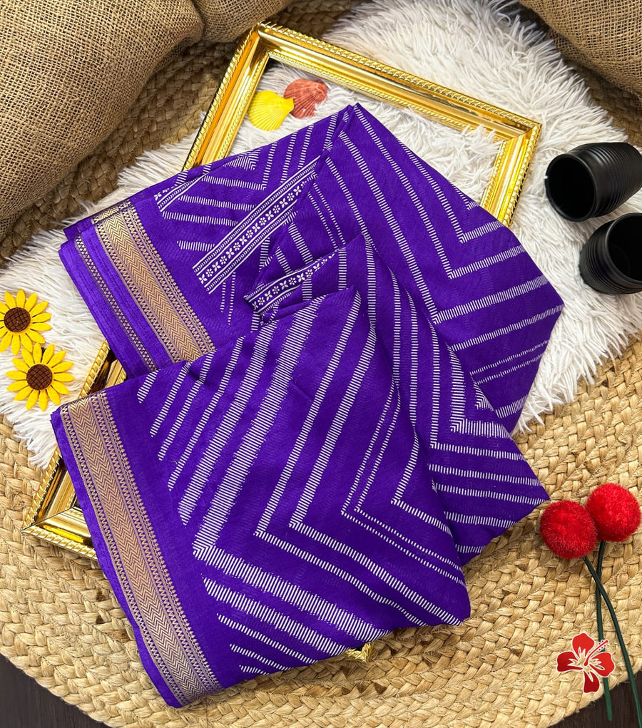 Premium Mysore-inspired viscose moonga crepe sarees
