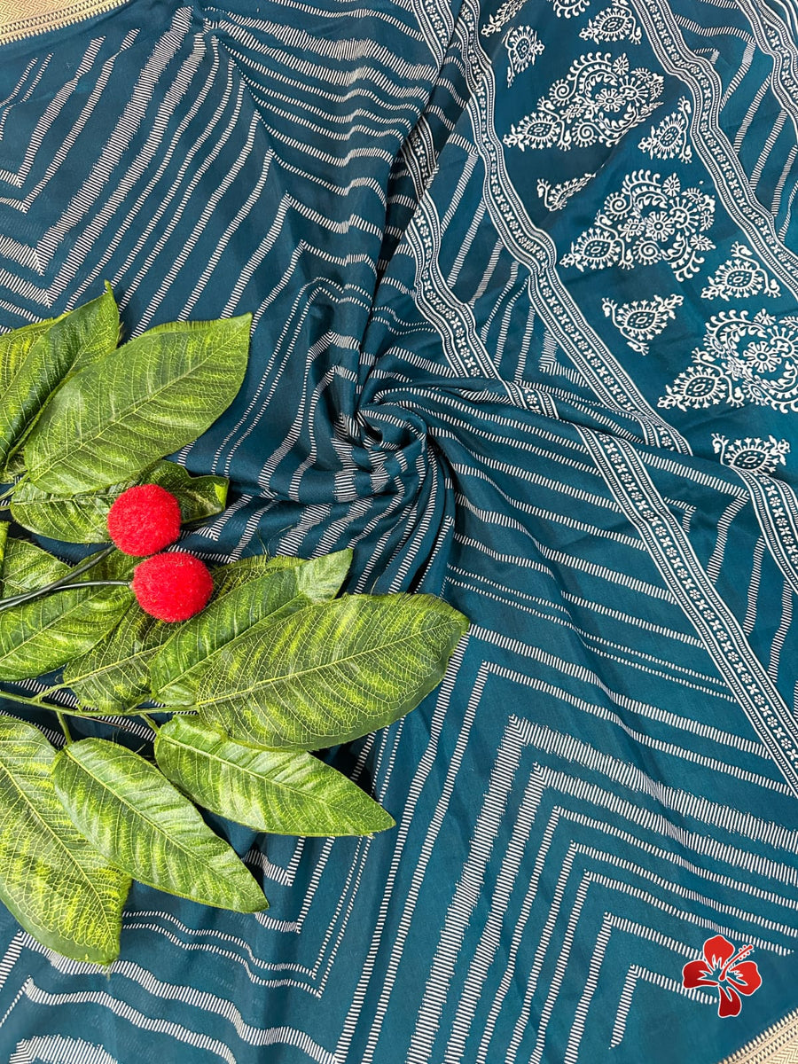 Premium Mysore-inspired viscose moonga crepe sarees