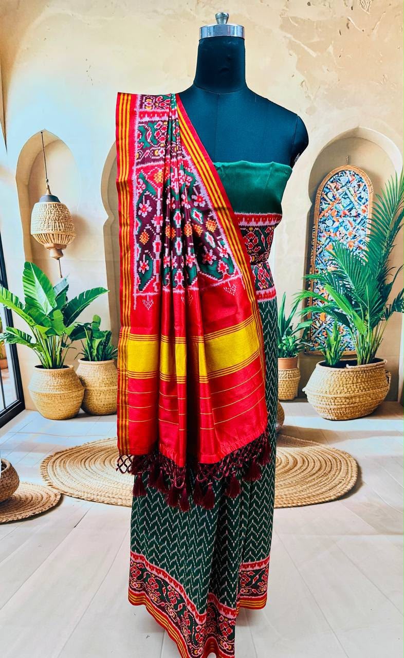 Premium Soft Pure Patola Silk Saree