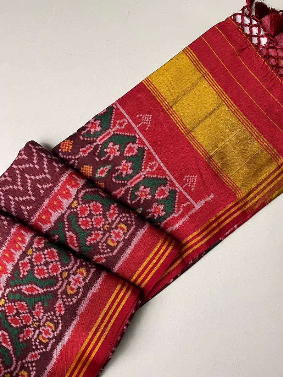 Premium Soft Pure Patola Silk Saree