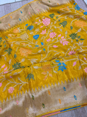 Pure HO crape jhamdani weaving saree