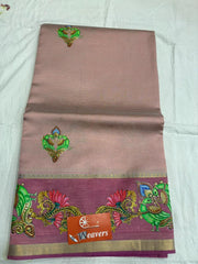 pure handloom Mangalagiri cotton-silk saree