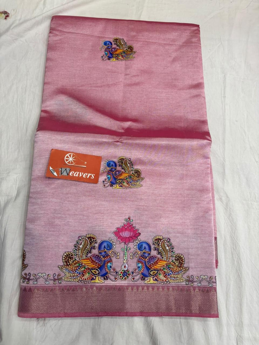 pure handloom Mangalagiri cotton-silk saree