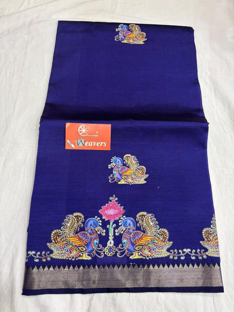 pure handloom Mangalagiri cotton-silk saree
