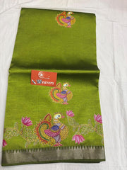 pure handloom Mangalagiri cotton-silk saree