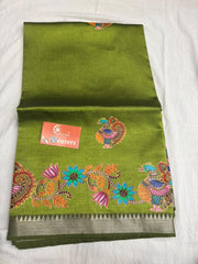 pure handloom Mangalagiri cotton-silk saree