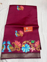 pure handloom Mangalagiri cotton-silk saree
