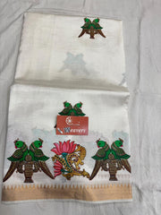 pure handloom Mangalagiri cotton-silk saree