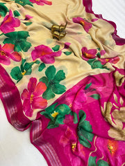 heavy georgette silk saree