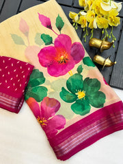 heavy georgette silk saree