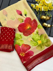 heavy georgette silk saree