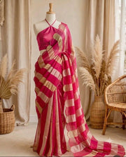 Georgette tissue silk saree