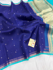 Pure handloom Banarasi Kora Organza Saree
