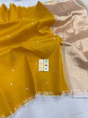 Pure handloom Banarasi Kora Organza Saree