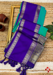 semi-Kanjivaram soft silk saree