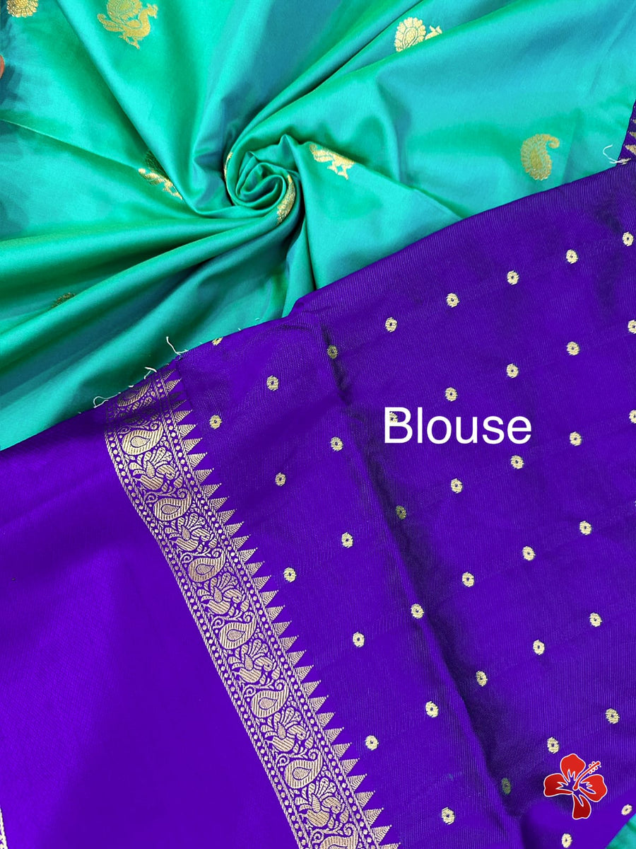 semi-Kanjivaram soft silk saree