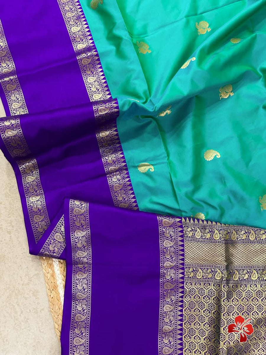 semi-Kanjivaram soft silk saree