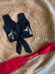 Red Chanderi lehenga set