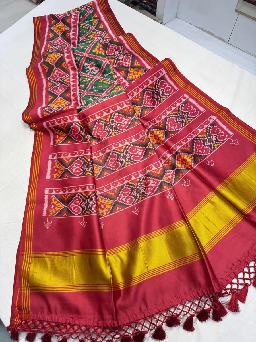 Premium Soft Pure Patola Silk Saree