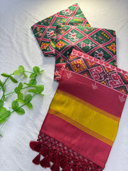 Premium Soft Pure Patola Silk Saree